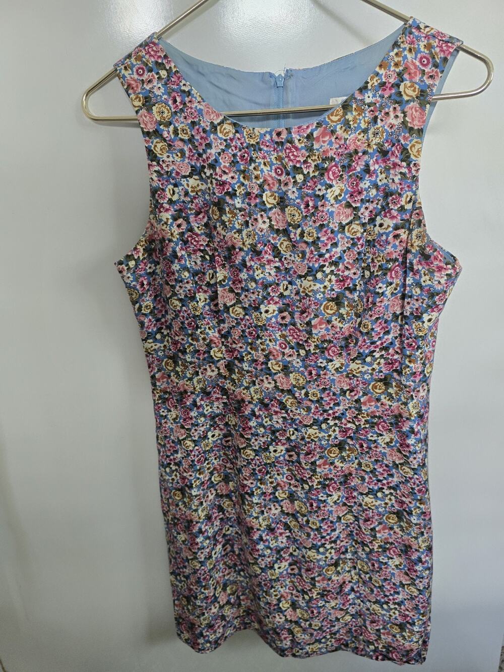Victoria's Secret Moda Intl 90s Floral Slim Sheath Dress Sleeveless Knee Size 6